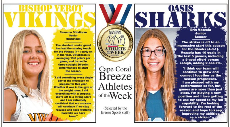 Athletes of the Week | Dec. 6 | Cameron O'Halloran & Erin Vezzola
